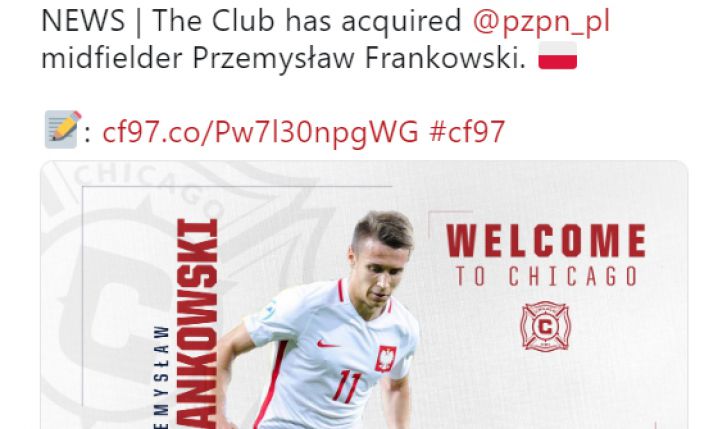 OFICJALNIE: Frankowski w Chicago Fire!